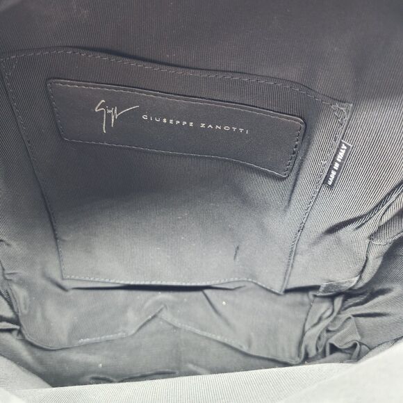 Giuseppe Zanotti Logo Backpack - Nylon, Leather, Suede - Blue Black Gray - $950 - Picture 5 of 8